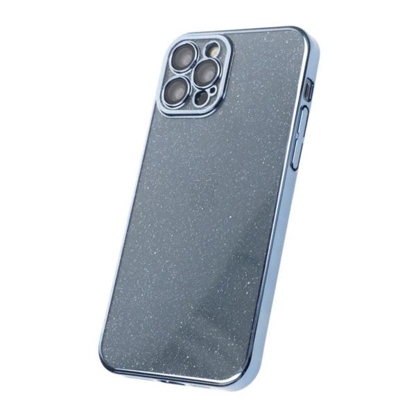 iPhone 12 Pro Cover Glitter Transparent Stødsikkert Blå