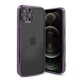 iPhone 12 Pro Cover Glitter Gennemsigtigt Stødsikkert Lilla