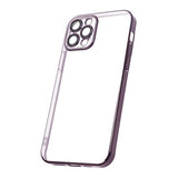 iPhone 12 Pro Cover Glitter Gennemsigtigt Stødsikkert Lilla