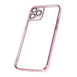 iPhone 12 Pro Cover Glitter Transparent Stødsikkert Rosa