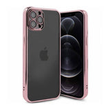 iPhone 12 Pro Cover Glitter Transparent Stødsikkert Rosa