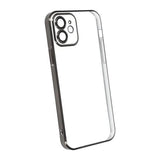 iPhone 12 Cover Glitter Transparent Stødsikkert Sort