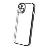 iPhone 13 Cover Glitter Transparent Stødsikkert Sort