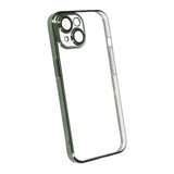 iPhone 14 Cover Glitter Transparent Stødsikkert Grøn