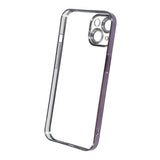 iPhone 14 Cover Glitter Transparent Stødsikkert Lilla