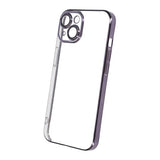 iPhone 14 Cover Glitter Transparent Stødsikkert Lilla