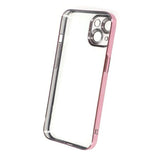 iPhone 14 Cover Glitter Transparent Stødsikkert Rosa