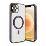 iPhone 11 Cover Glitter Transparent MagSafe Lilla