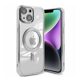 iPhone 13 Cover Glitter Transparent MagSafe Sølv