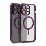 iPhone 15 Pro Max Cover Glitter Gennemsigtig MagSafe Lilla