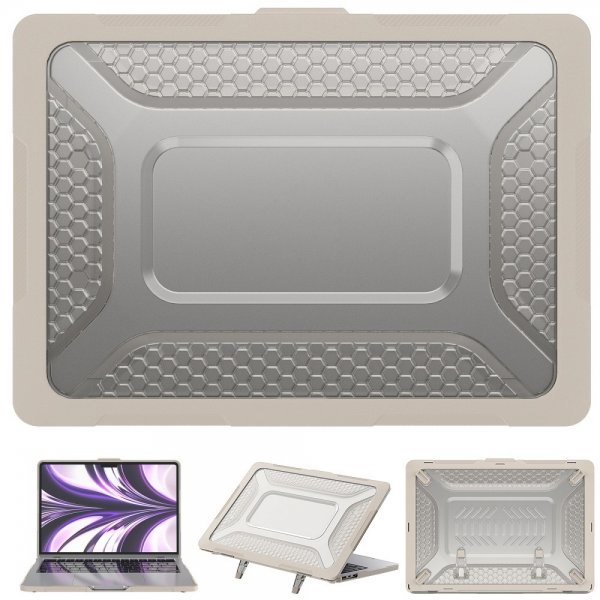MacBook Air 13 M2 (A2681) Cover Armor Stativfunktion Beige