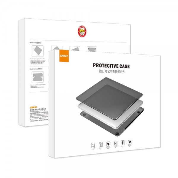 Enkay MacBook Air 15 M2 (A2941) Cover med Tastaturbeskyttelse Hvid
