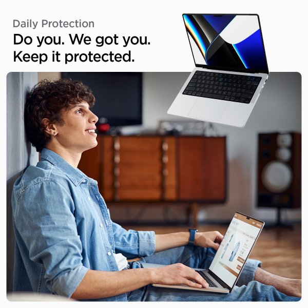 Spigen MacBook Pro 14 M1 (A2442)/M2 (A2779)/M3 (A2918 A2992) Skærmbeskytter GLAS.tR Slim