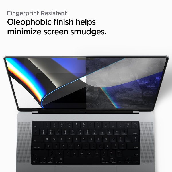 Spigen MacBook Pro 14 M1 (A2442)/M2 (A2779)/M3 (A2918 A2992) Skærmbeskytter GLAS.tR Slim