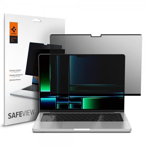 Spigen MacBook Pro 14 M1/M2/M3/M4/M5 Skærmbeskyttelse Safe View