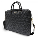 Guess MacBook Taske 15 tommer Quilted Sort
