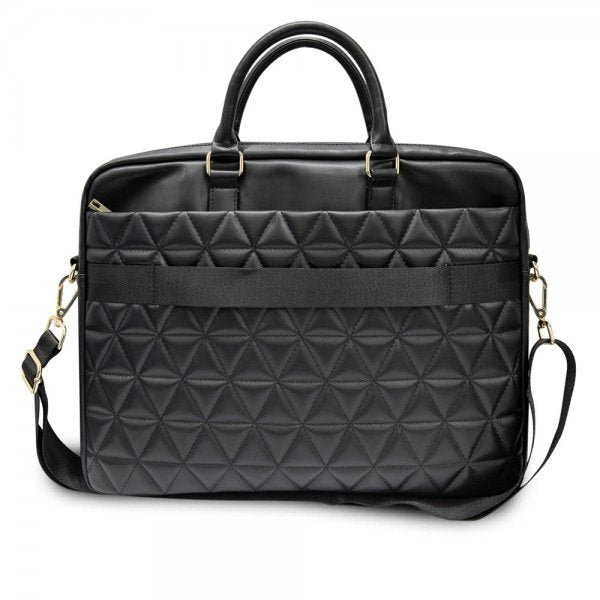 Guess MacBook Taske 15 tommer Quilted Sort