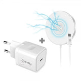 Celly Kit Vægoplader+Magnetisk Trådløs Oplader MagSafe