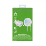 Celly Kit Vægoplader+Magnetisk Trådløs Oplader MagSafe