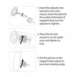 Mobile Origin MagSafe Bilholder Luftventilkonsol