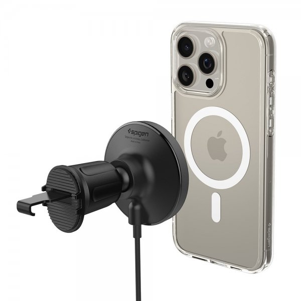 Spigen MagSafe-bilholder med trådløs opladning OneTap Pro 4 Air Vent Hook