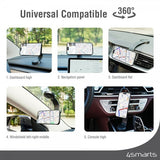 4smarts MagSafe Bilholder Qi2 Car Charging Set