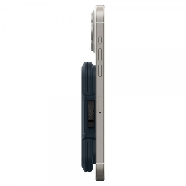 Spigen MagSafe Kortholder Lock Fit MagFit Metal Slate
