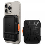 Spigen MagSafe Kortholder Lock Fit MagFit Sort