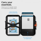 Spigen MagSafe Kortholder Lock Fit MagFit Sort