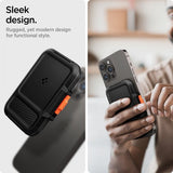 Spigen MagSafe Kortholder Lock Fit MagFit Sort