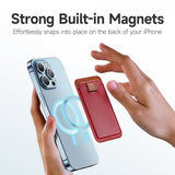 Dux Ducis MagSafe Kortholder Magnetic Leather Wallet Rød