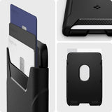 Spigen MagSafe Kortholder Rugged Armor 3 Cards MagFit Sort