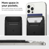 Spigen MagSafe Kortholder Rugged Armor 3 Cards MagFit Sort