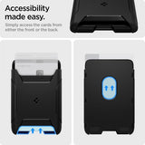 Spigen MagSafe Kortholder Rugged Armor 3 Cards MagFit Sort