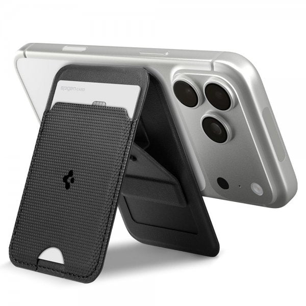 Spigen MagSafe Kortholder Slim Fold MagFit Sort Sort