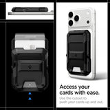 Spigen MagSafe Kortholder Tough Armor Pro MagFit Sort