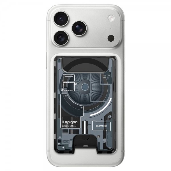 Spigen MagSafe Kortholder Ultra Hybrid Zero One MagFit Sort