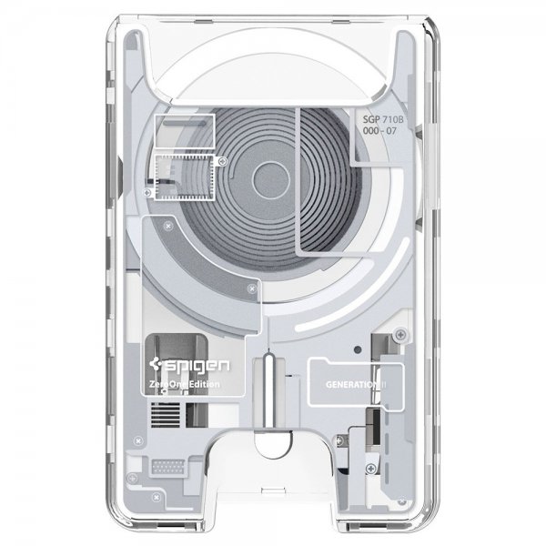 Spigen MagSafe Kortholder Ultra Hybrid Zero One MagFit Hvid