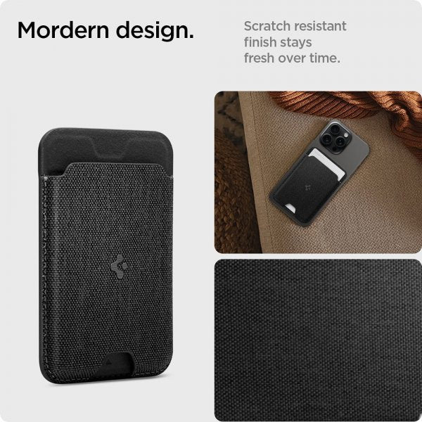 Spigen MagSafe Kortholder Urban Fit MagFit Sort