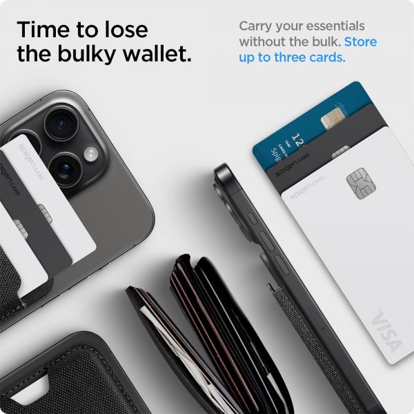 Spigen MagSafe Kortholder Urban Fit MagFit Sort