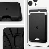 Spigen MagSafe kortholder Valentinus 3 Cards Holder MagFit Sort