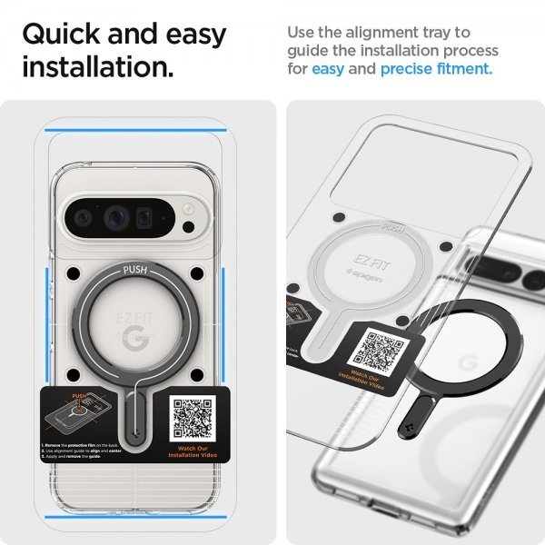 Spigen MagSafe Magnetringplade Sort