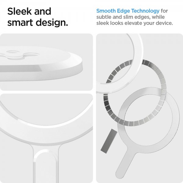 Spigen MagSafe Magnet Ring Plade Hvid