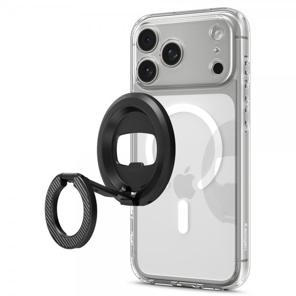 Spigen MagSafe O-Mag Mobilholder med Stativ Mag Fit Sort