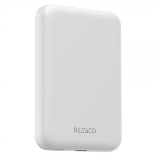 Deltaco MagSafe Powerbank 5000 mAh 20W Hvid