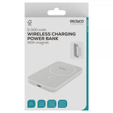 Deltaco MagSafe Powerbank 5000 mAh 20W Hvid