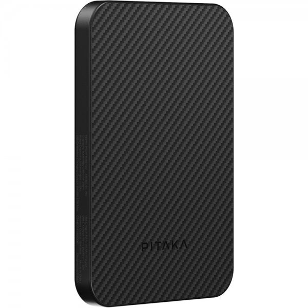 Pitaka MagSafe Powerbank Aramid Fiber 5000 mAh Sort/Grå Twill