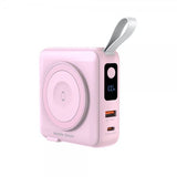 Mobile Origin MagSafe-powerbank/Rejseoplader Indbyggede kabler/Apple Watch-opladning Rosa