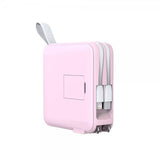 Mobile Origin MagSafe-powerbank/Rejseoplader Indbyggede kabler/Apple Watch-opladning Rosa