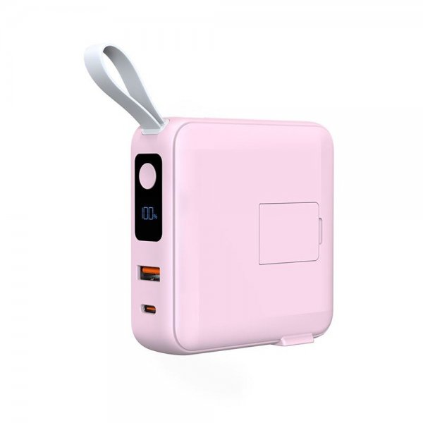Mobile Origin MagSafe-powerbank/Rejseoplader Indbyggede kabler/Apple Watch-opladning Rosa